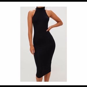 New🔥Black midi dress